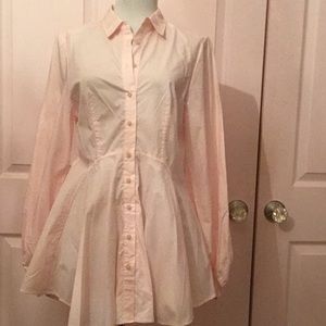 FREE PEOPLE PINK COTTON SHIRT